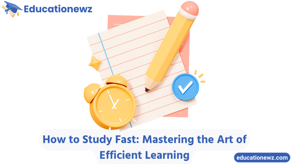 How to Study Fast: Mastering the Art of Efficient Learning