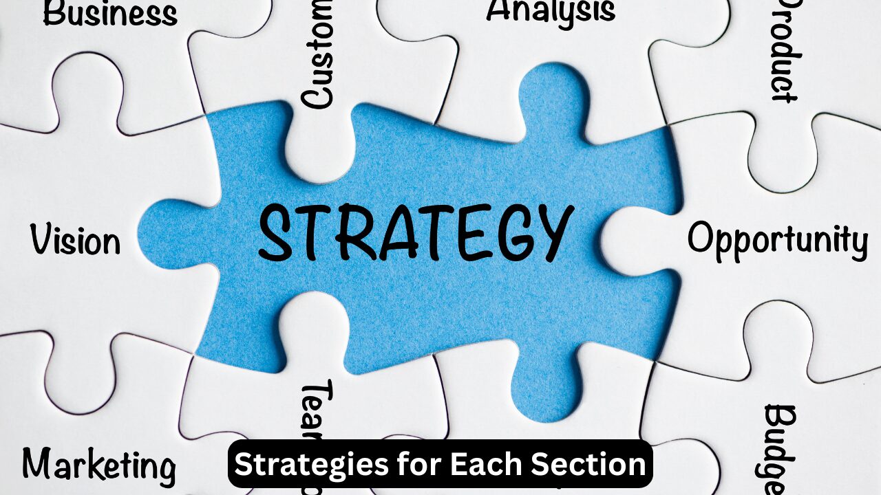 Strategies for Each Section